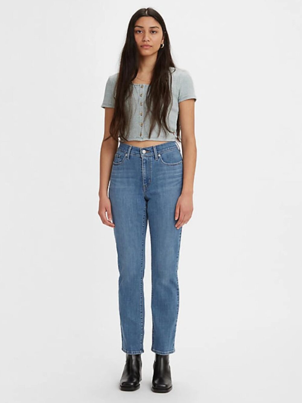 Levi's Women's Lapis Speed Classic Straight Jeans/NWOT/27 REGULAR = SIZE 4